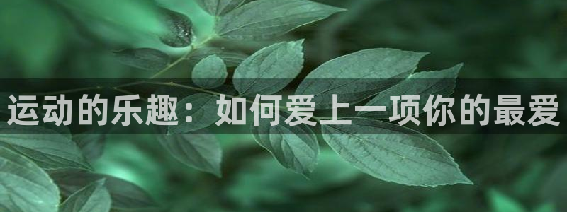 米兰体育：运动的乐趣：如何爱上一项你的最爱